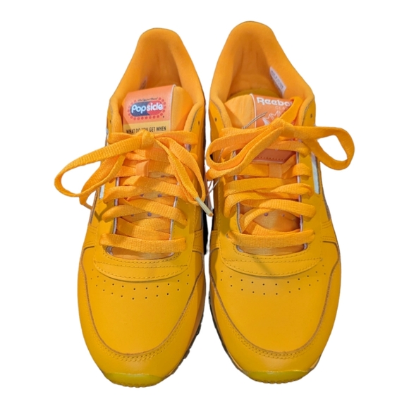 Reebok Classic Leather Sz 9 Sneakers Popsicle Edition Men's Spark Orange… - Picture 8 of 11